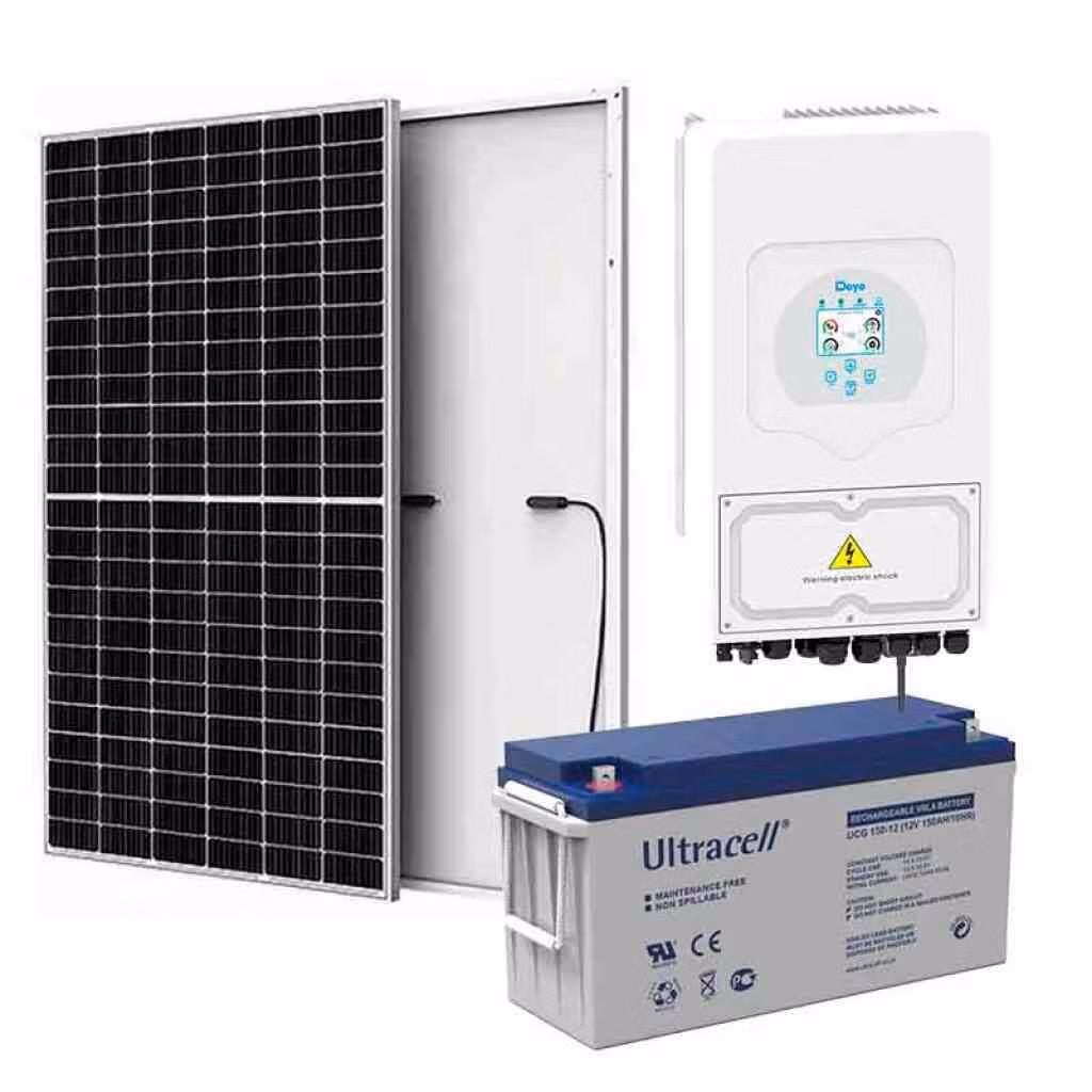 Hibrido Deye 6 kW - 4 baterias Ultracell150 amper - 6 paneles 550w